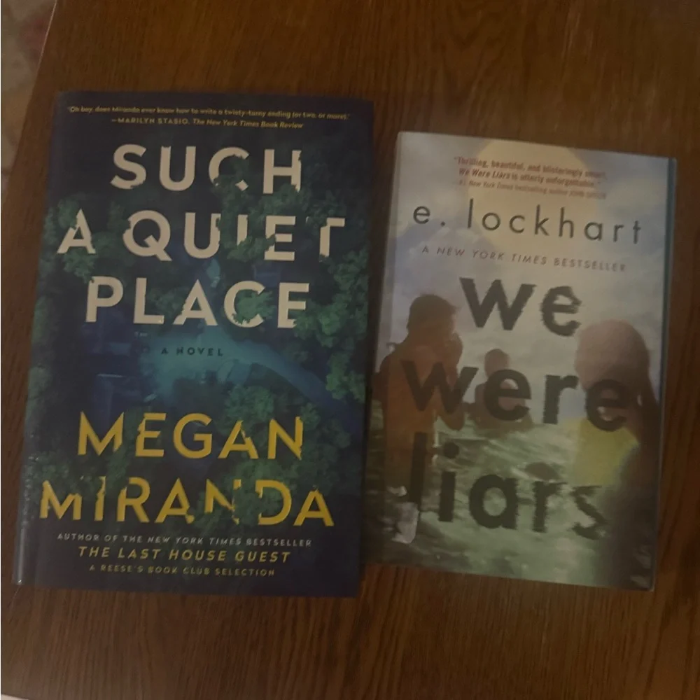$13 ADD ON We were liars‎ book SUCH A QUIET PLACE BOOK HARDCOVER
